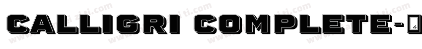 Calligri Complete字体转换